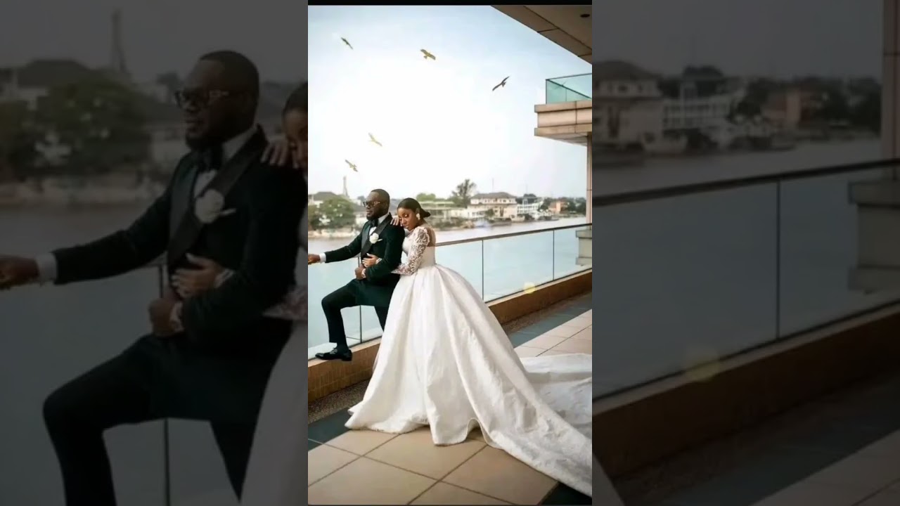 Beautiful African wedding couple