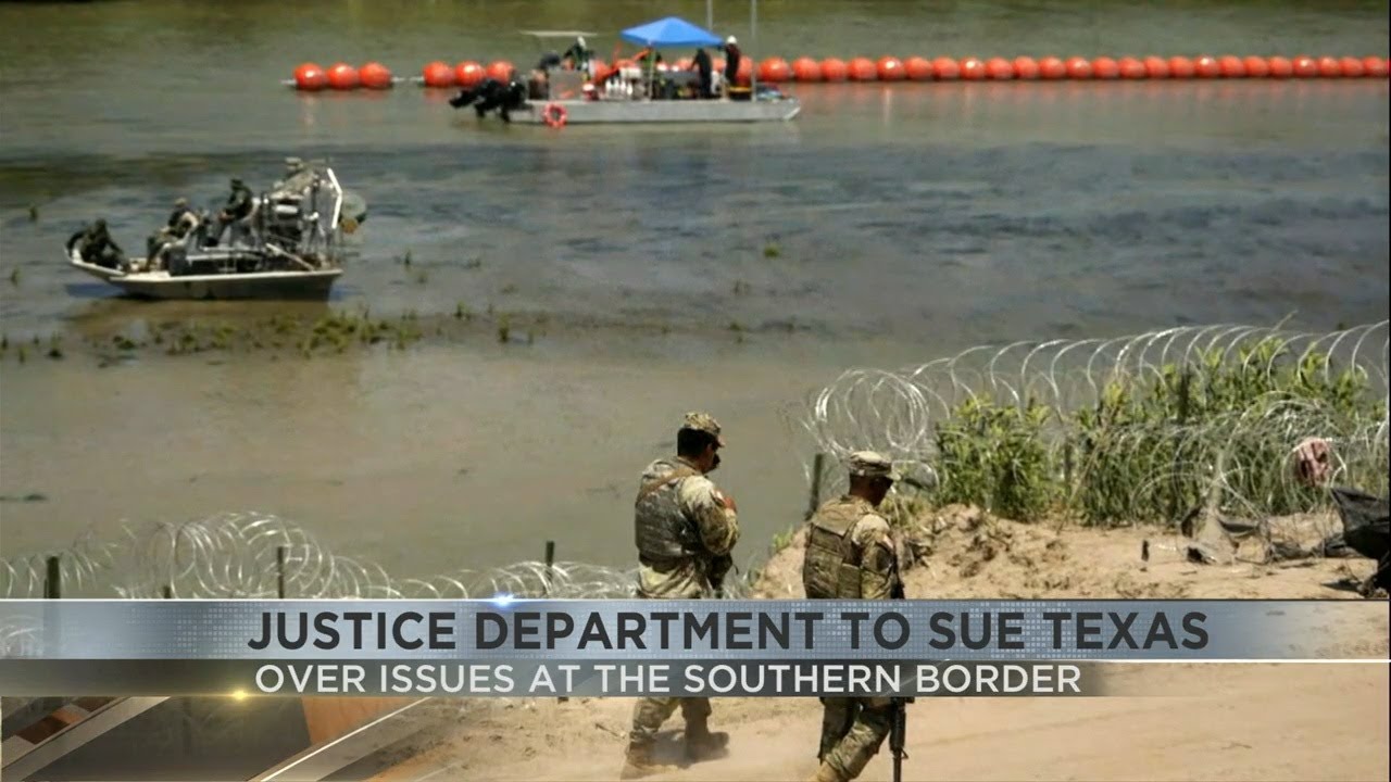 Justice department to sue Texas over issues on southern border - YouTube