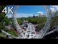 The New Revolution front seat on-ride 4K POV Six Flags Magic Mountain