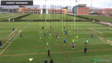 Football👉Game👉2 GK +4V4 +1 neutral | football training | soccer training