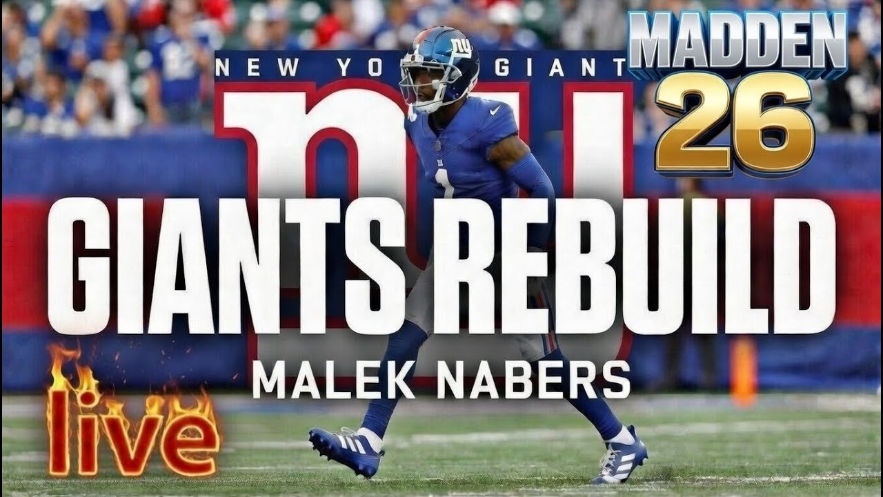 LIVE DISABLED STREAMER MADDEN 26 GIANTS FRANCHISE YEAR 3
