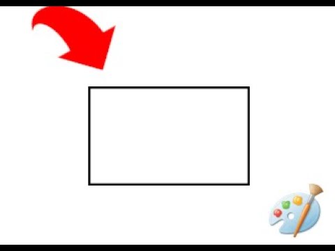 How to draw a rectangle in paint - YouTube