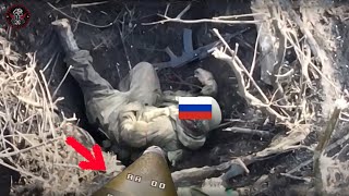 Horrifying Moment! How Ukrainian FPV drones hunt one by one Russian soldiers hiding in trenches