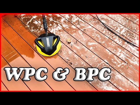 Clean WPC and BPC terrace with high pressure