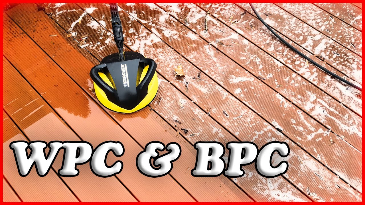 Wpc Und Bpc Terrasse Mit Hochdruck Reinigen Youtube