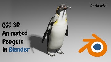 CGI 3D Animated Penguin in Blender#blender #model