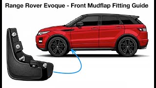 How to fit front mud flaps (After Market) to Range Rover Evoque Dynamic