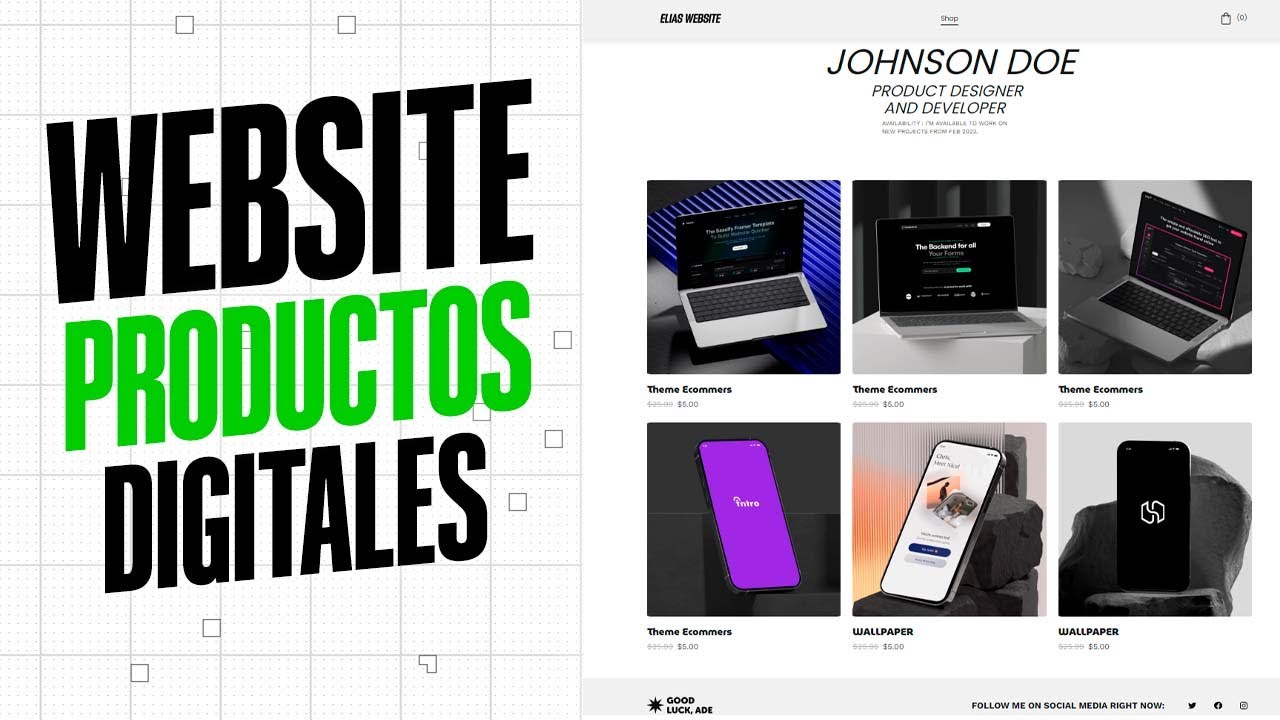 COMO CREA UNA PÁGINA WEB para VENDER productos DIGITALES 🤑 TIENDA