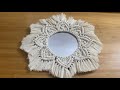 Macrame mirror DIY | Easy to make |