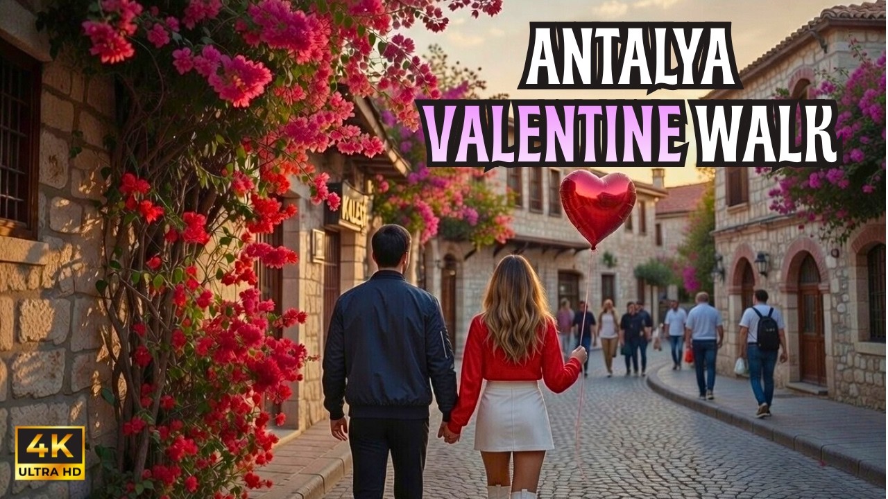 Antalya’s Most Romantic Walk❤️ Old Town Kaleiçi | Valentine’s Day 2026❤️