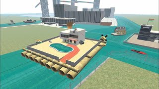 Franklin Build Floating Water House in Indian Bike Driving 3D#indainbikedriving3d#games#indainbike screenshot 3