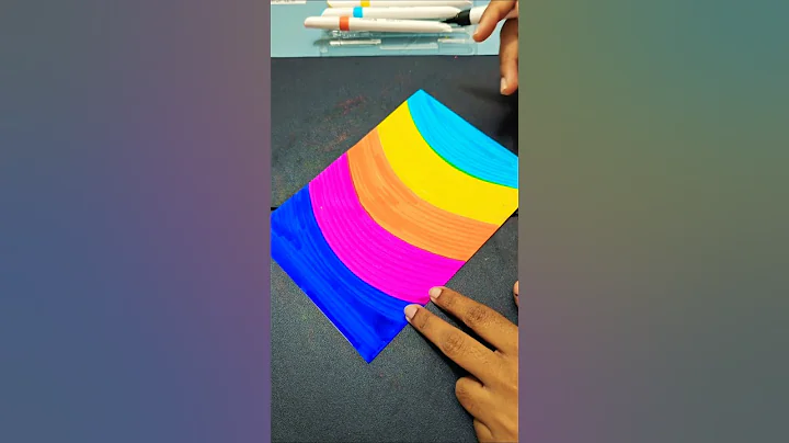 Rainbow 🌈 birthday greeting card ideas #birthdaycard #drawing #greetingcard #shorts #art #trending