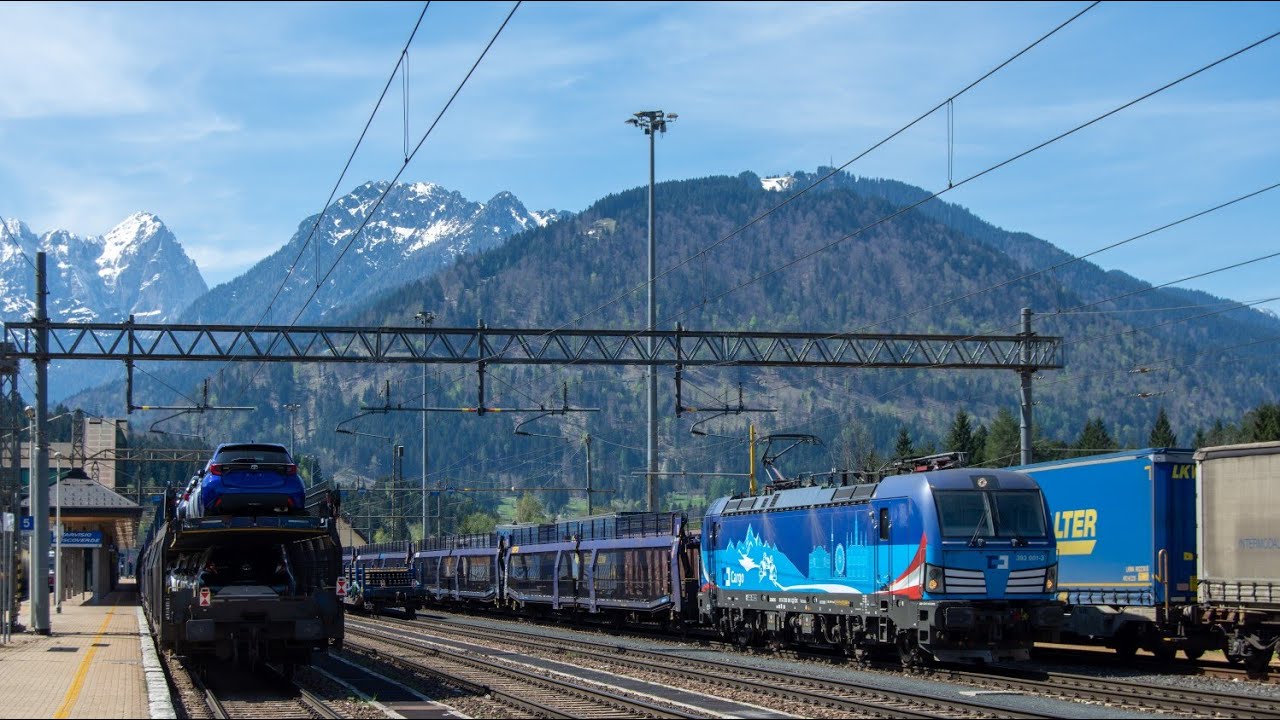 TRENI MERCI TRA ITALIA E AUSTRIA: STAZIONE DI TARVISIO BOSCOVERDE parte 11