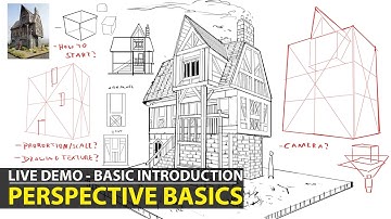 Fantasy design project - Sketching studies and perspective basics Part 02