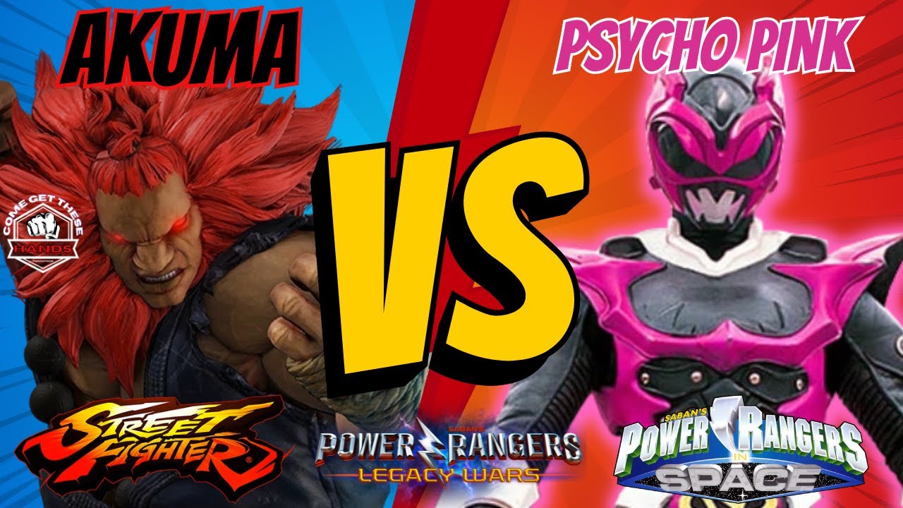Akuma Vs Psycho Pink Ranger | Power Rangers Legacy Wars - YouTube
