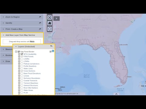 Add New Layer from Map Service (Sea Level Scenario Sketch Planning Tool)