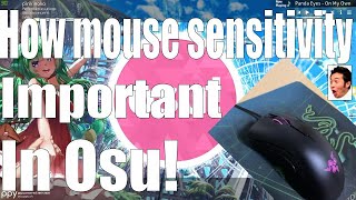 How mouse sensitivity changes aim in Osu!