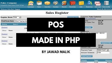 POS  software in PHP