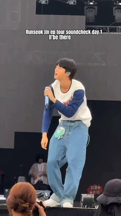 Run SEOKJIN ep tour soundcheck day 1 #jin #bts #Runseokjin_ep_tour_Goyang
