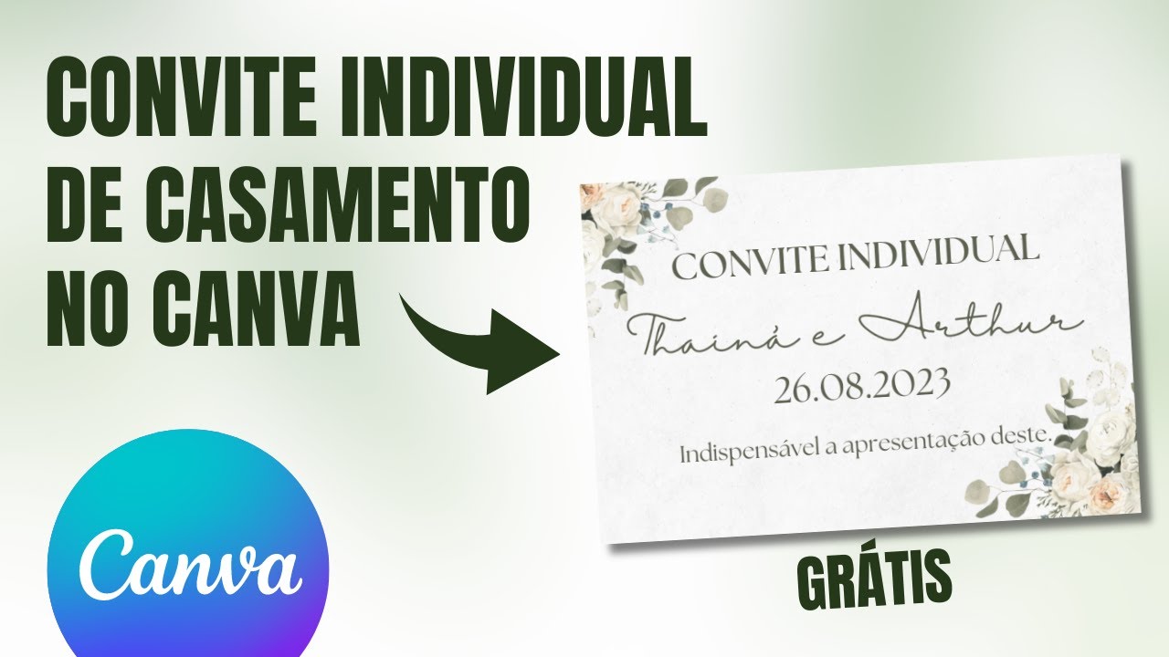 COMO FAZER CONVITE DE CASAMENTO GRATUITO NO CANVA