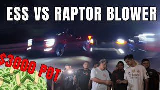  MY FIRST MONEY RUN | ESS F150 VS RAPTOR BLOWER F150 