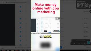 Make money online | how to earn money online using cpa affiliate marketing  #affiliatemarketing