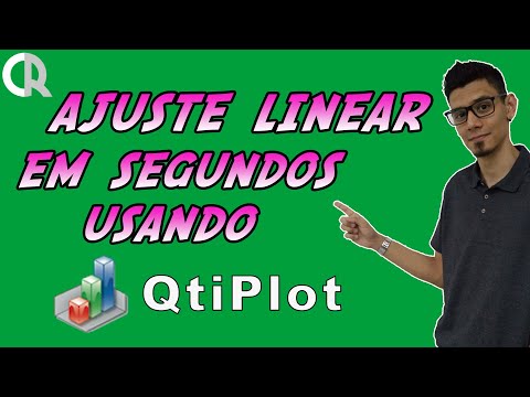 CALCULE O AJUSTE LINEAR USANDO QtiPLOT  (COEFICIENTES E GRÁFICO) | AULA 5