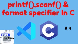 What is printf,scanf() and format specifier in C #4|printf scanf function in C|Format specifier in C