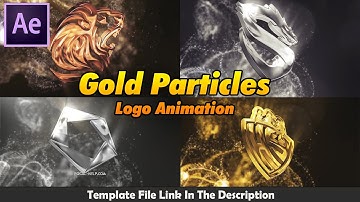 After effects Template - Gold Particles logo reveal | Gold Particle Logo Animation