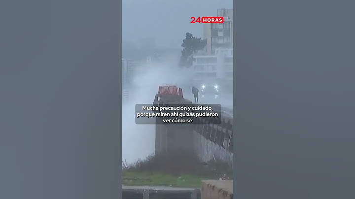 Fuertes marejadas se registran en Viña del Mar | 24 Horas TVN Chile