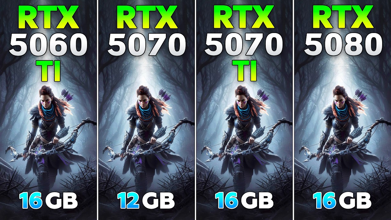 RTX 5060 Ti vs RTX 5070 vs RTX 5070 Ti vs RTX 5080 - Test in 11 Games ...