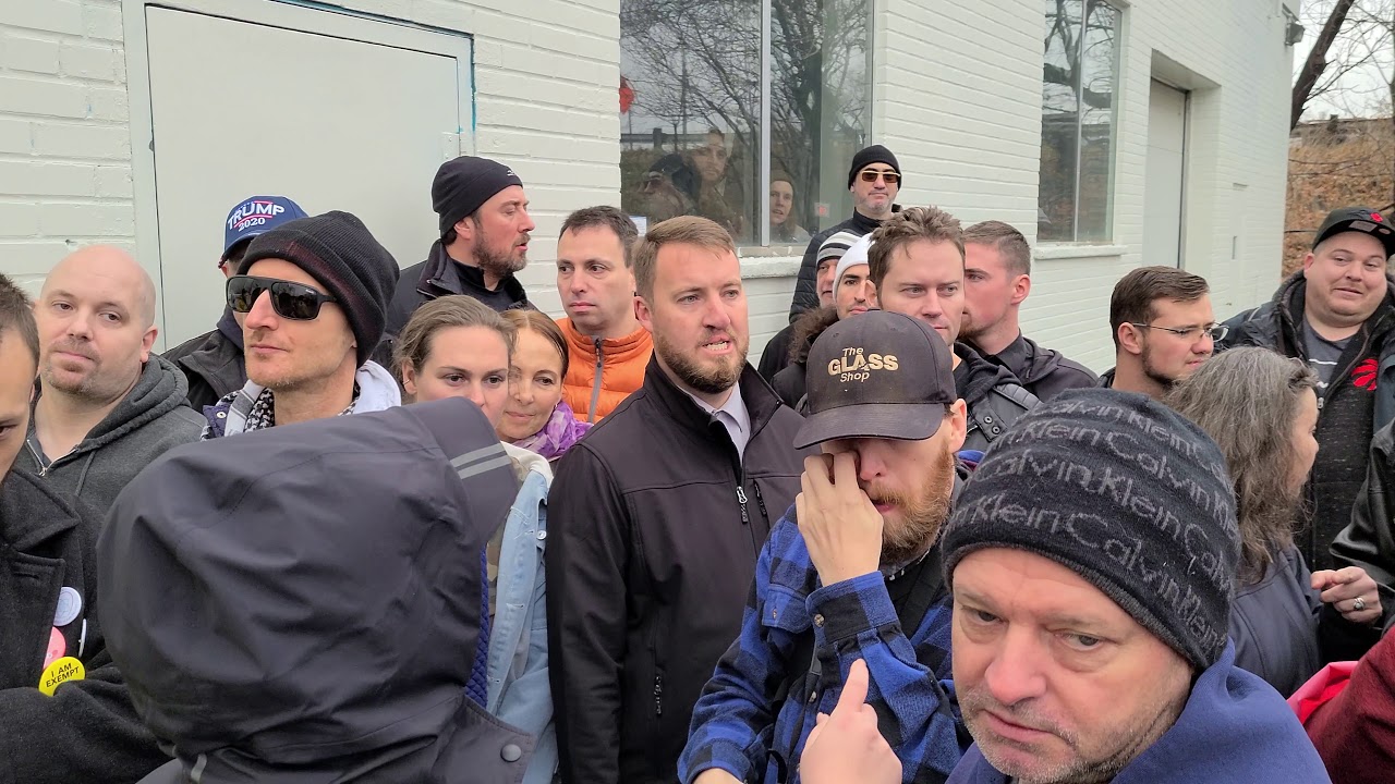 Adamson Barbecue Anti Lockdown Protest, Etobicoke Canada, November 26th 2020