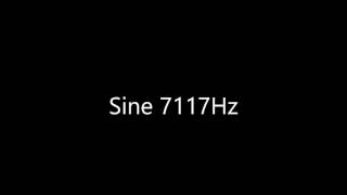 Sine 7117Hz Audio Only
