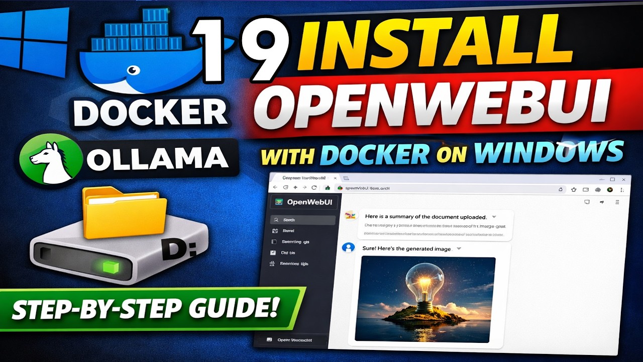 19 OpenWebUI Installation Guide for Windows | Docker + Local AI Setup ...