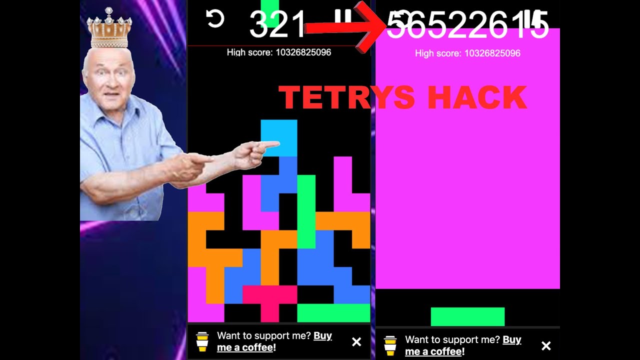 Tetrys Hack (1200000 POINTS every SECOND) - YouTube