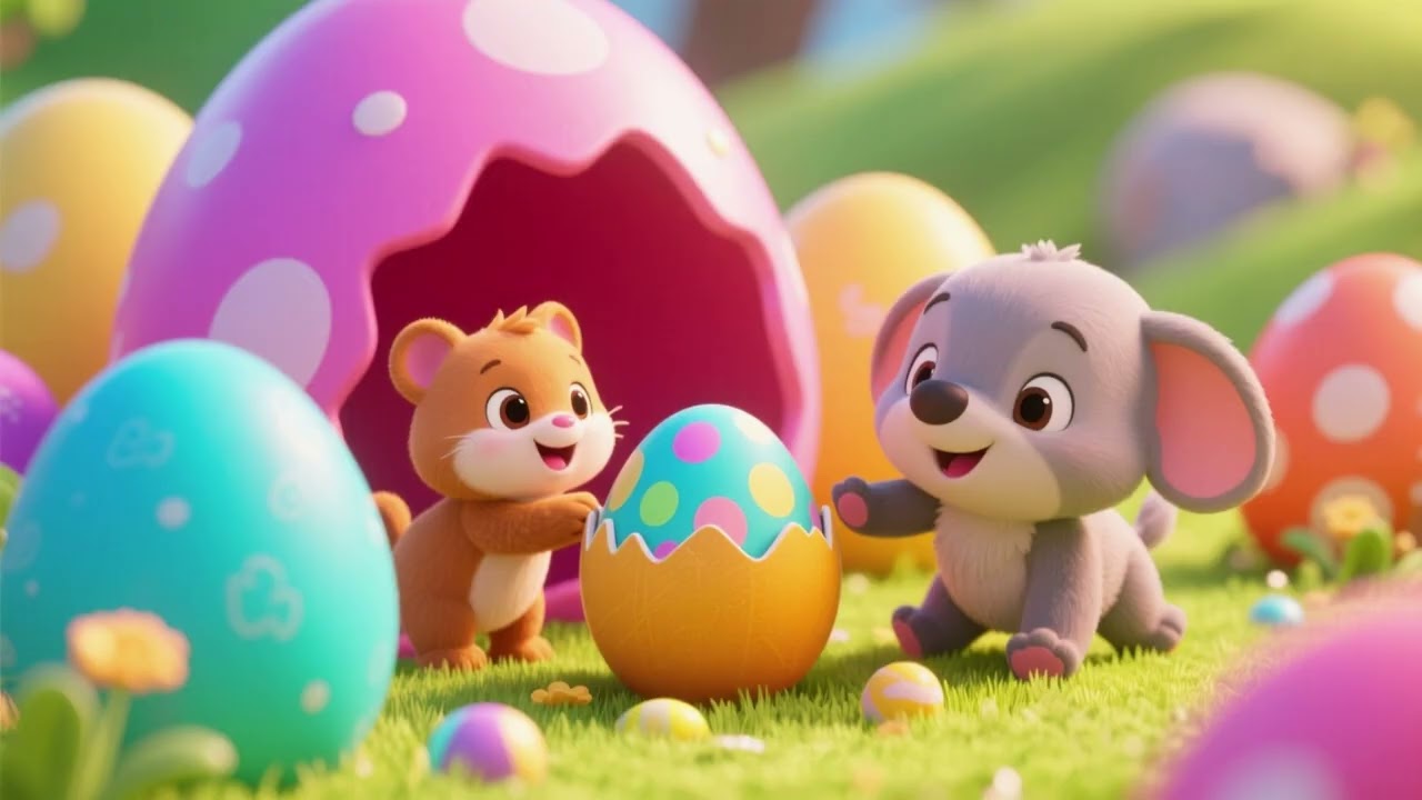 Детеныши животных и сюрпризы в яйцах | Детские стишки и песенки – Описание