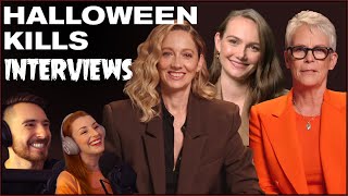 Jamie Lee Curtis, Judy Greer \& Andi Matichak interviews for HALLOWEEN KILLS