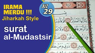 surat al Mudatsir irama Jiharkah | Belajar Ngaji Murattal