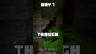 100 Days - [Minecraft Shorts] - Day 7 #minecraft #100days