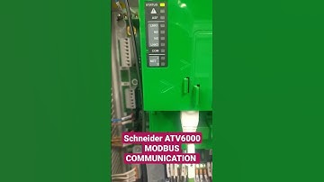 Schneider ATV6000 MODBUS COMMUNICATION