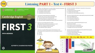 FCE First 3 Listening Part 1 Test 4 (Transcript + Key)