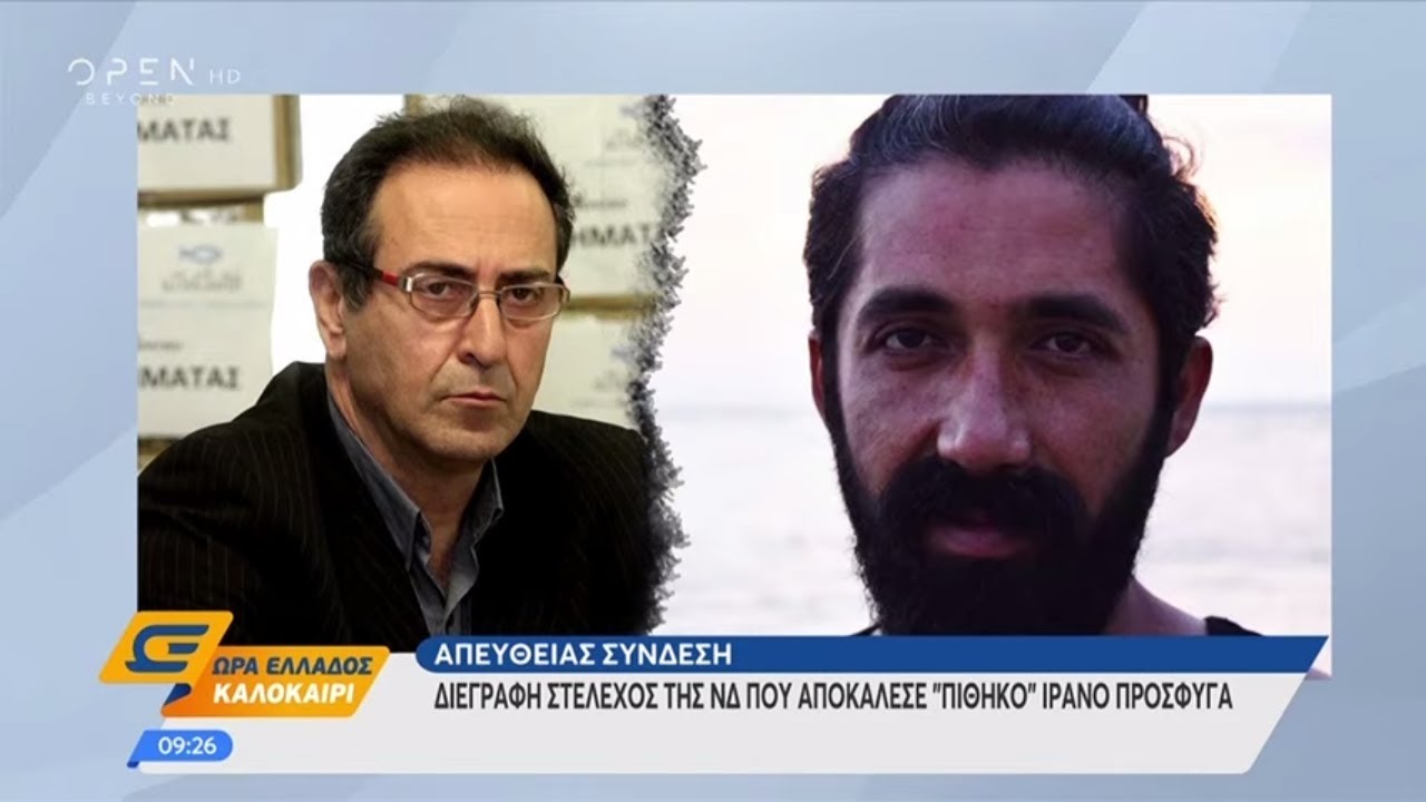 Διεγράφη στέλεχος της ΝΔ που αποκάλεσε «πίθηκο» Ιρανό πρόσφυγα - Ώρα Ελλάδος Καλοκαίρι | OPEN TV openload