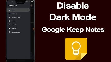 How to disable dark mode in Google Keep Notes App on Android?