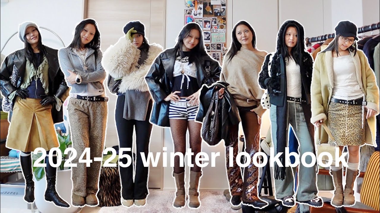 (LOOKBOOK)視聴者さんに冬の予定を聞いて勝手にコーデ組んでみた❄️全10体