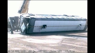1991 Prevost LeMirage Motor Coach Rollover/Drop Test