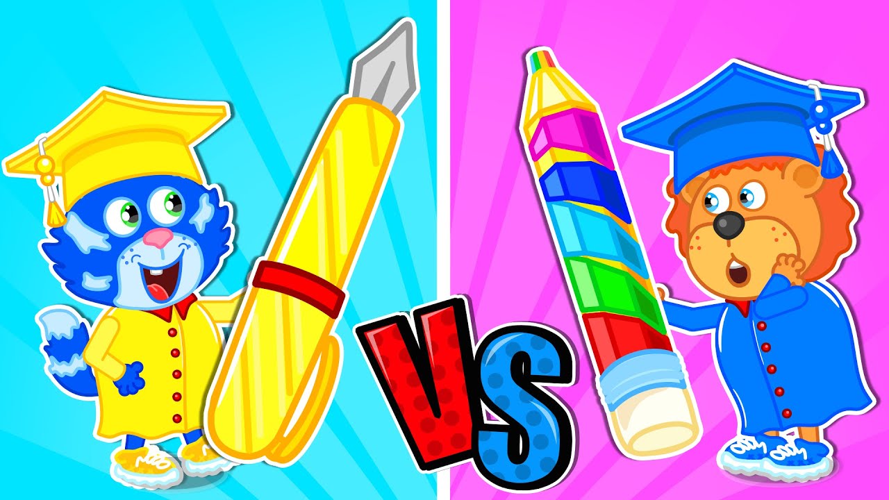 Aslan Yavrusu | Zengin Öğrenci ve Fakir Öğrenci | Çocuklar için çizgi film