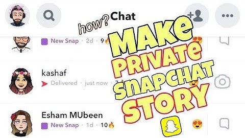 How to make a Private Story on Snapchat 2023