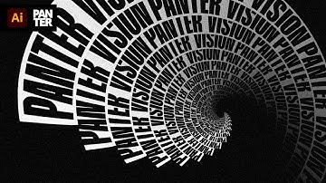 Spiral Text Effect in Illustrator