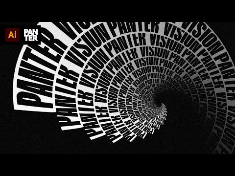 Spiral Text Effect in Illustrator