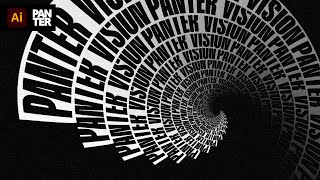 Spiral Text Effect in Illustrator